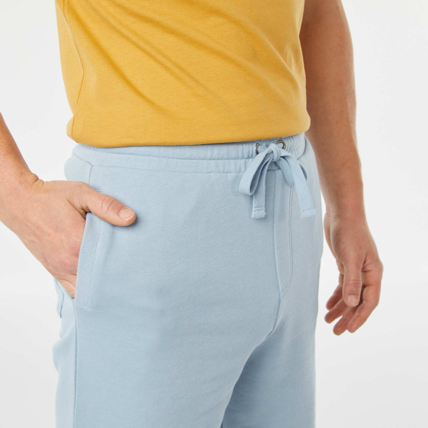 Plain Bermuda short joggers BLUE