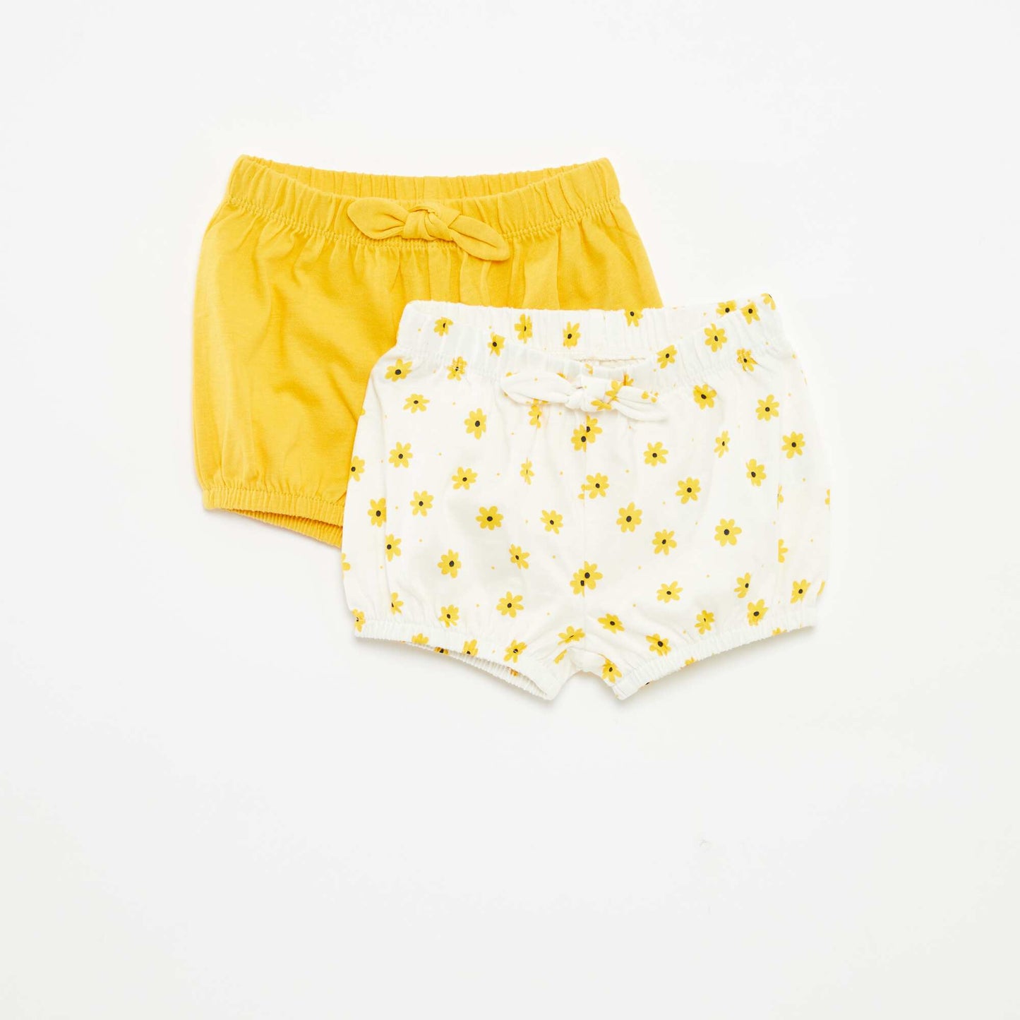 Pack of shorts with bows - 2-piece set WHITE