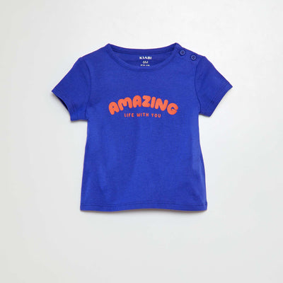 Slogan T-shirt BLUE