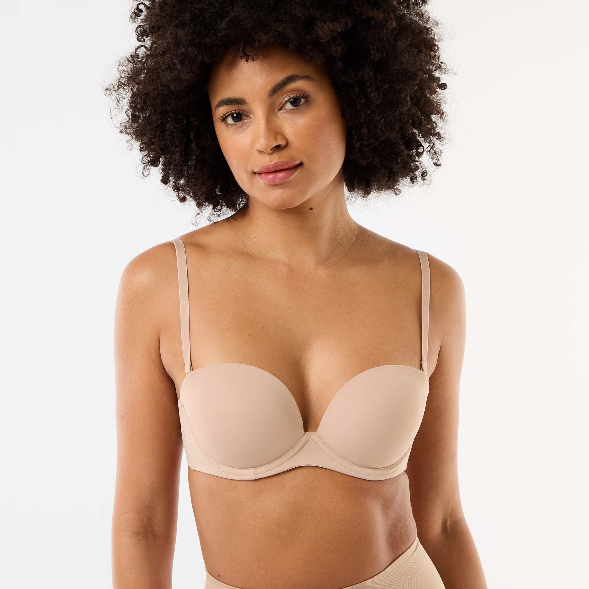 Invisible bandeau bra PINK