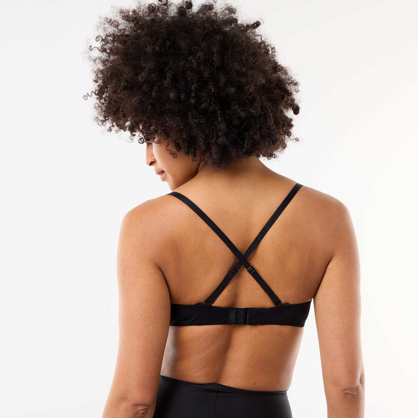 Invisible Microfiber Triangle Bra BLACK