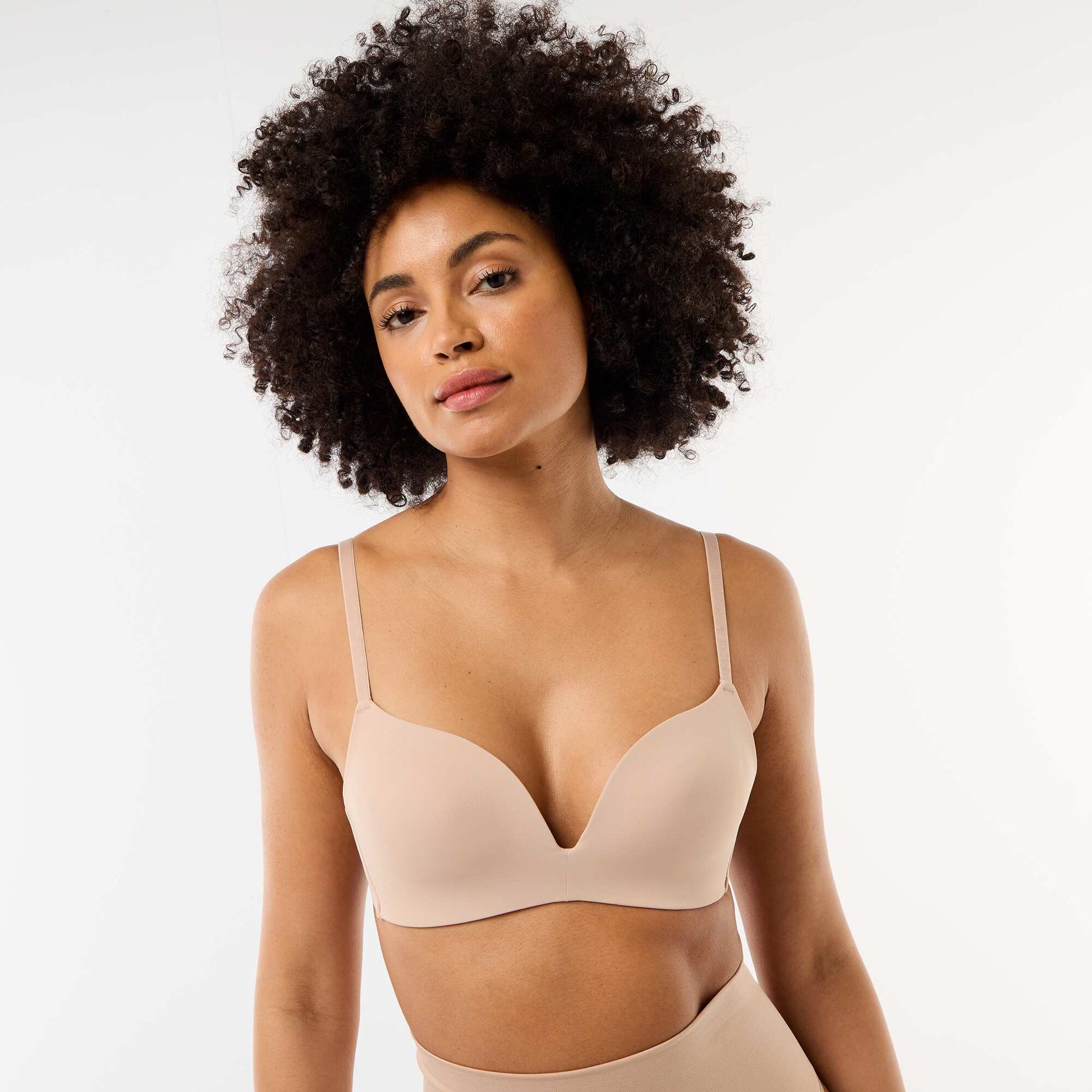 Invisible Microfiber Triangle Bra PINK