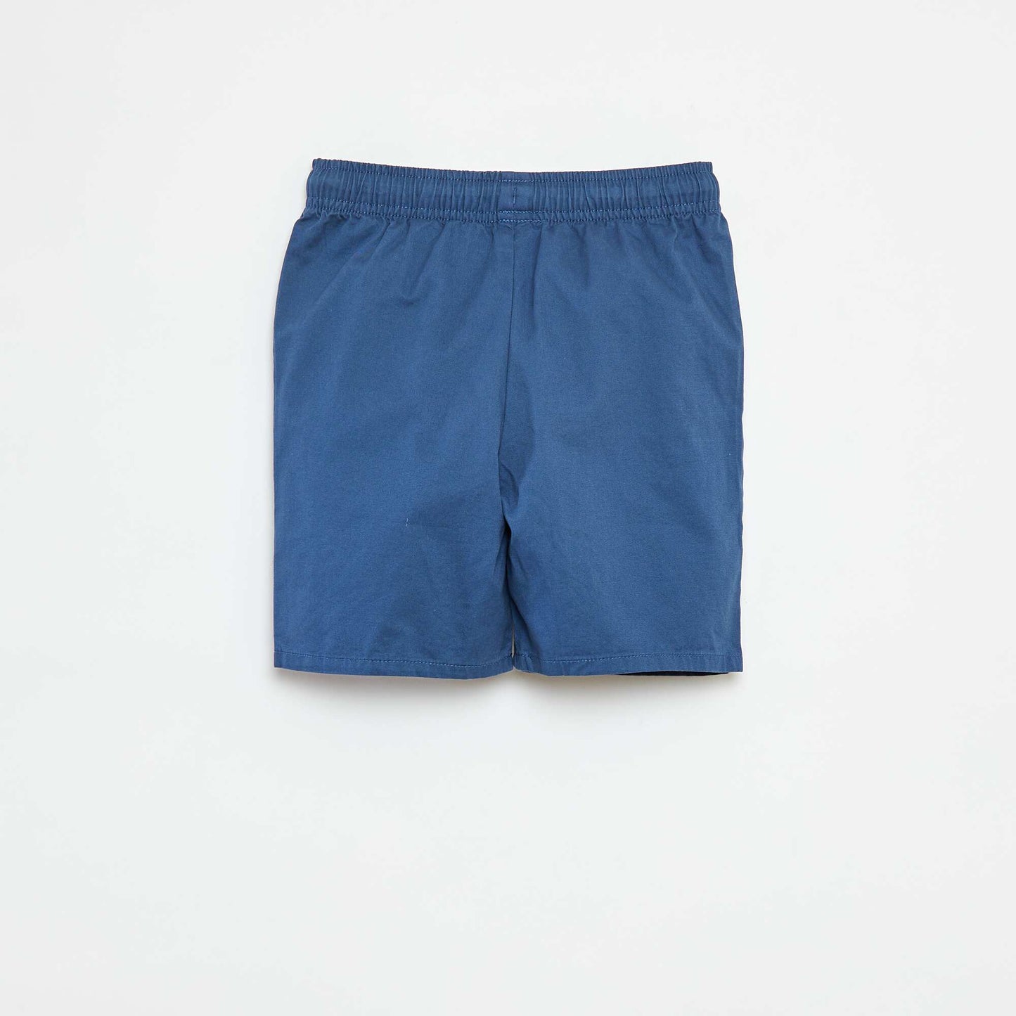 Plain chino-style Bermuda shorts BLUE