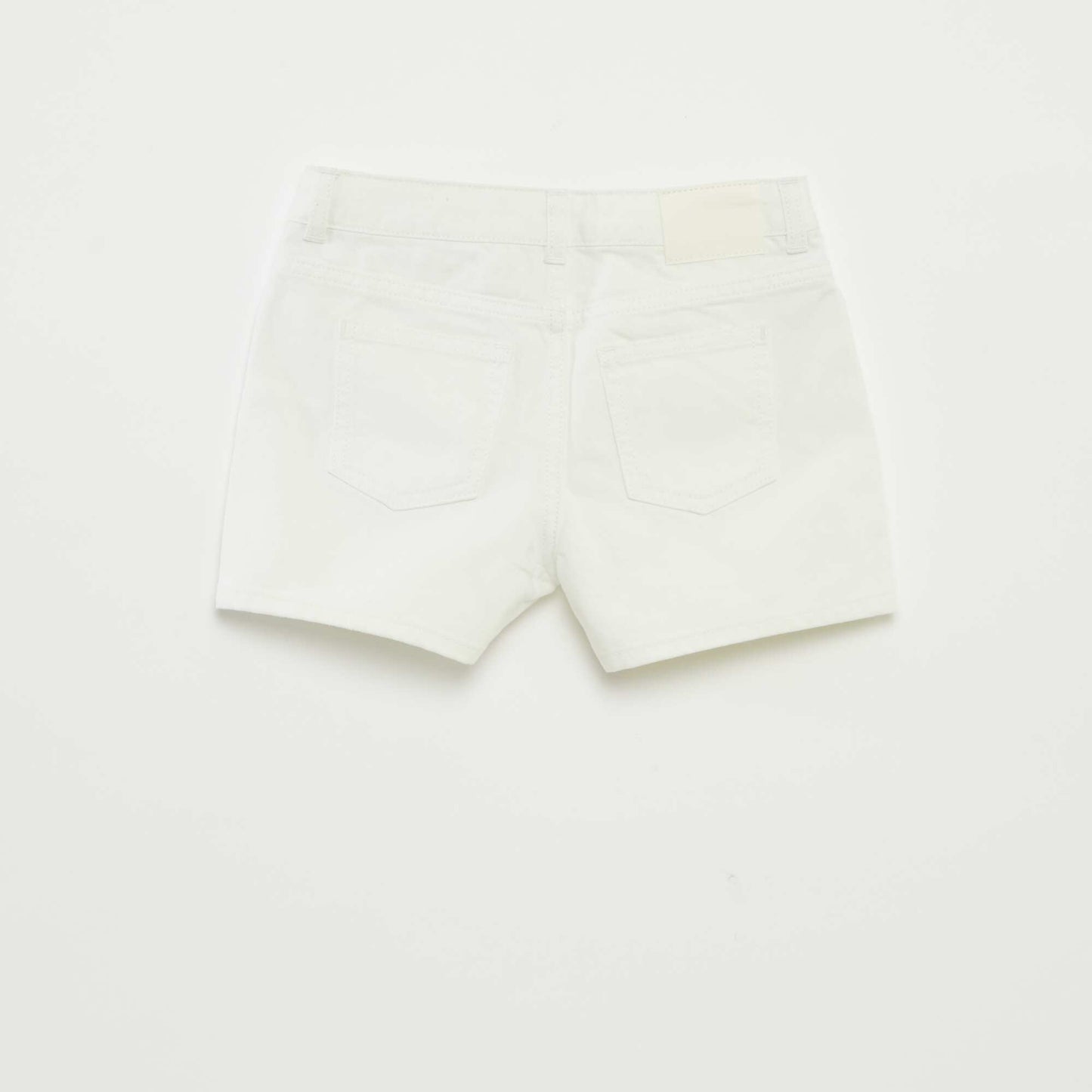 Denim shorts WHITE