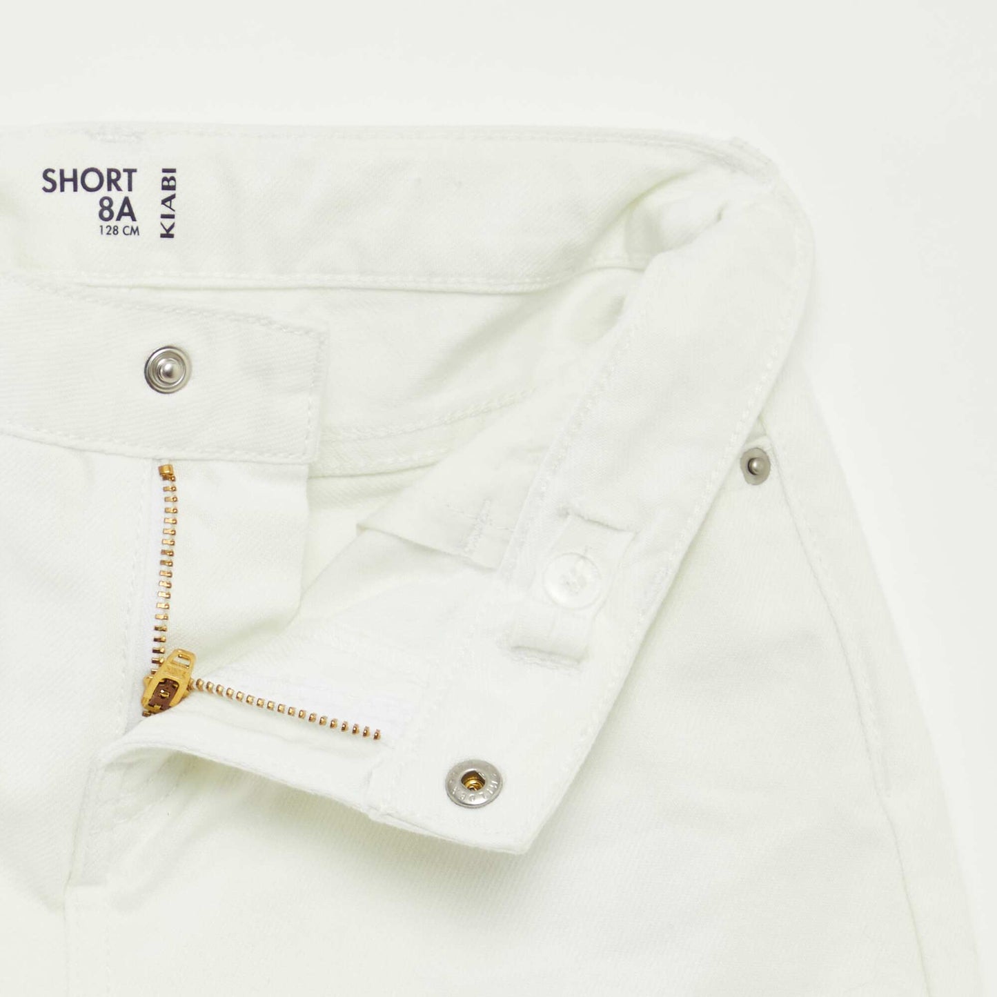 Denim shorts WHITE