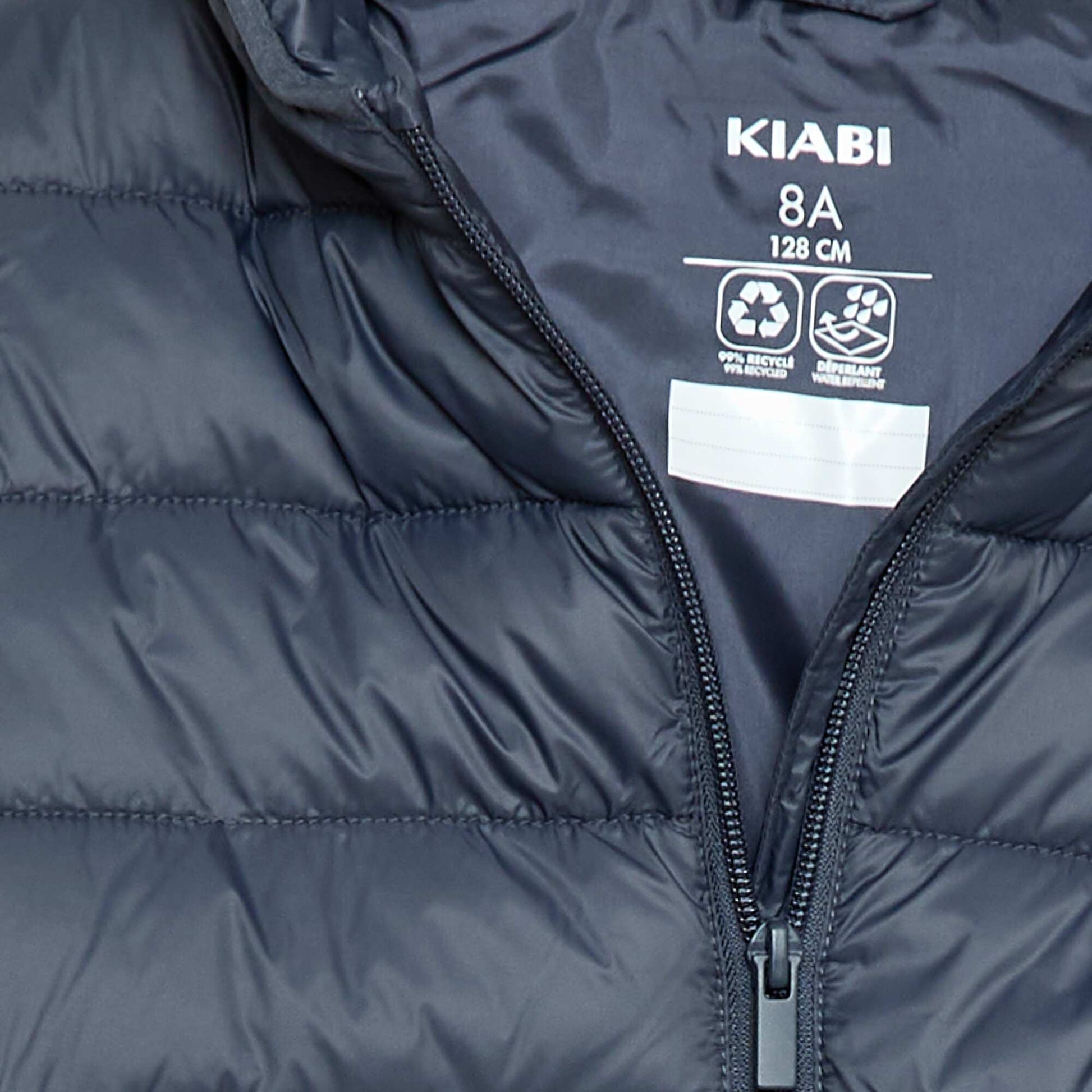Lightweight Padded Jacket with Hood BLUE