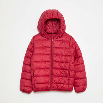 Lightweight Padded Jacket with Hood PINK