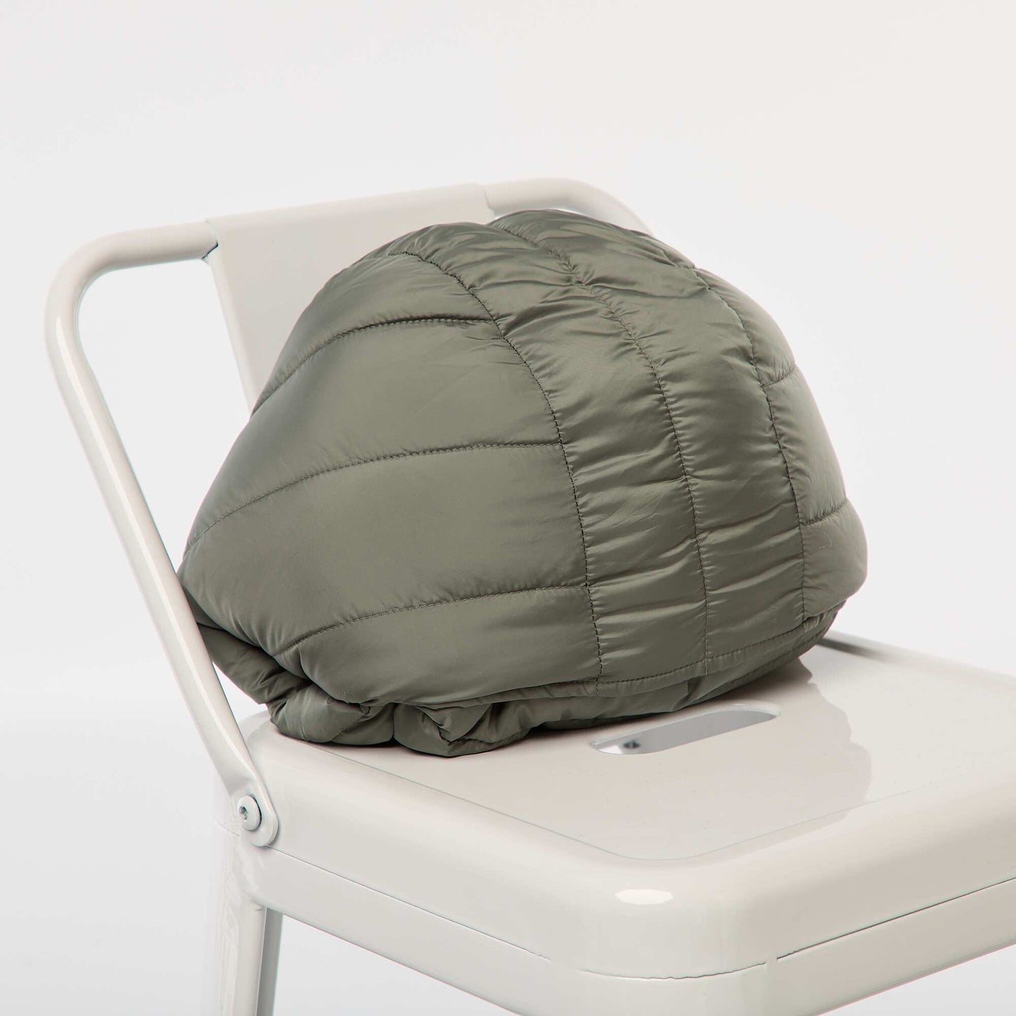 Lightweight Padded Jacket with Hood GREEN