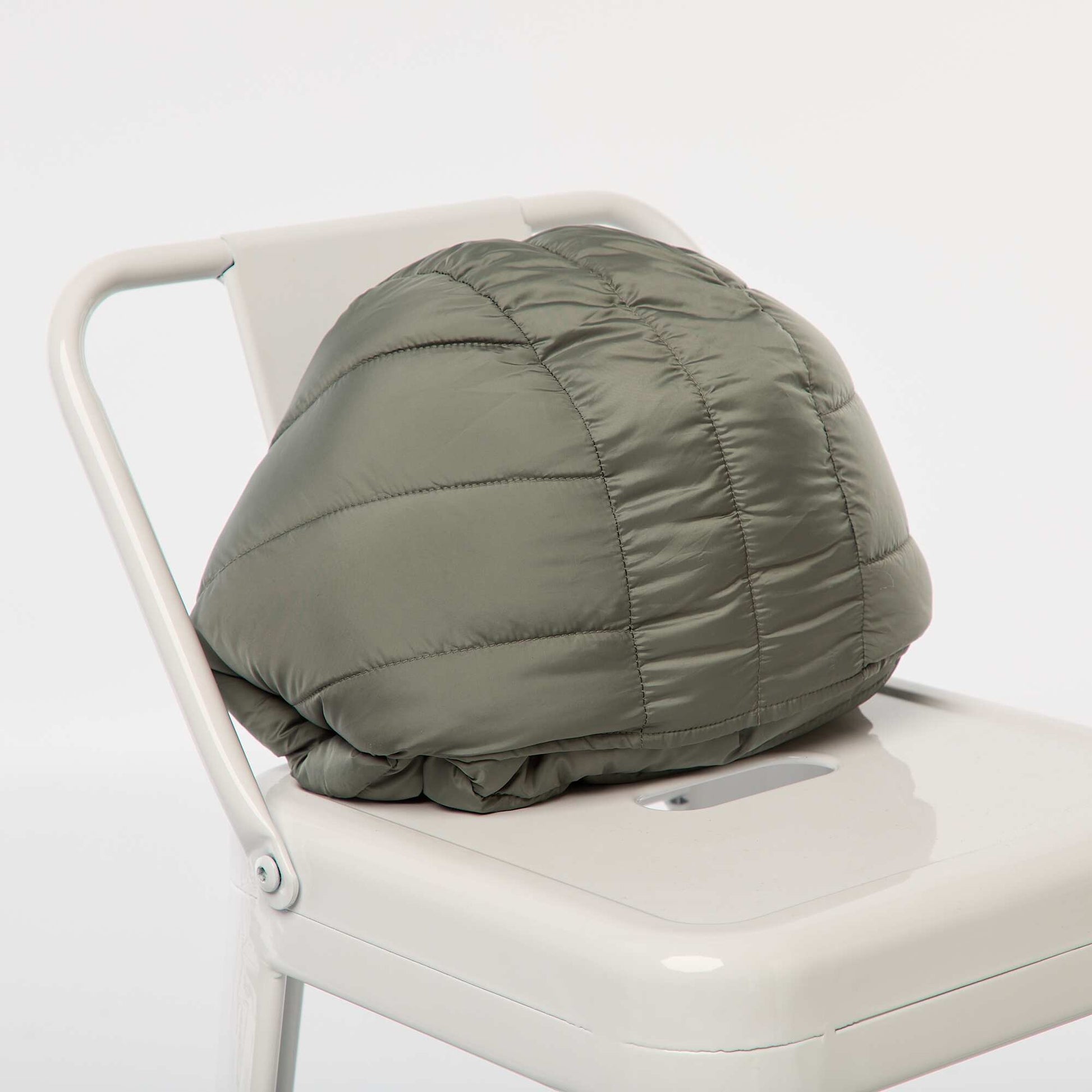Lightweight Padded Jacket with Hood GREEN