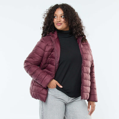 Showerproof quilted padded jacket RED
