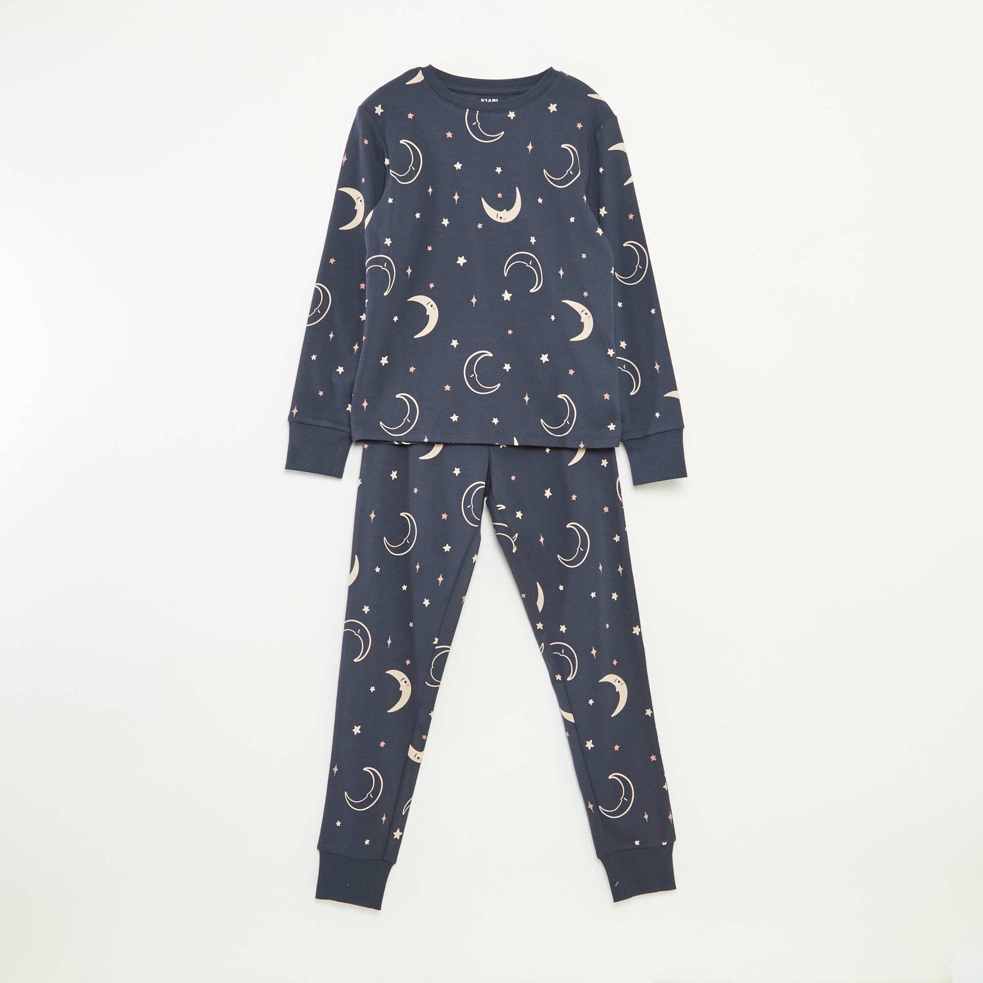 T-shirt and trousers pyjama set -  2-piece set BLACK
