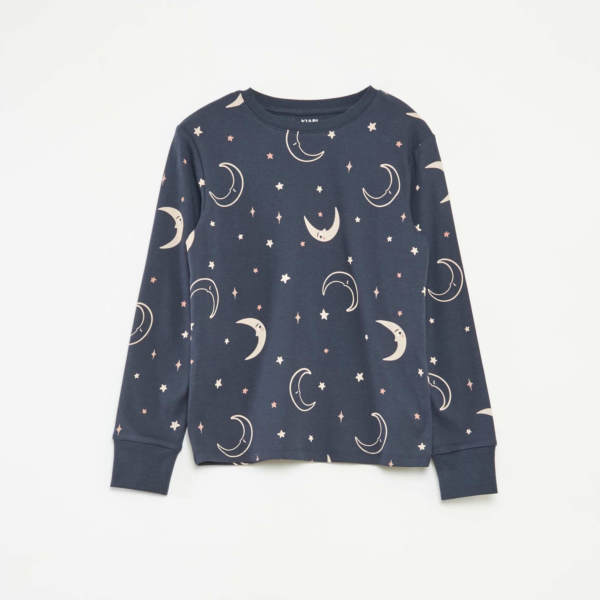 T-shirt and trousers pyjama set -  2-piece set BLACK