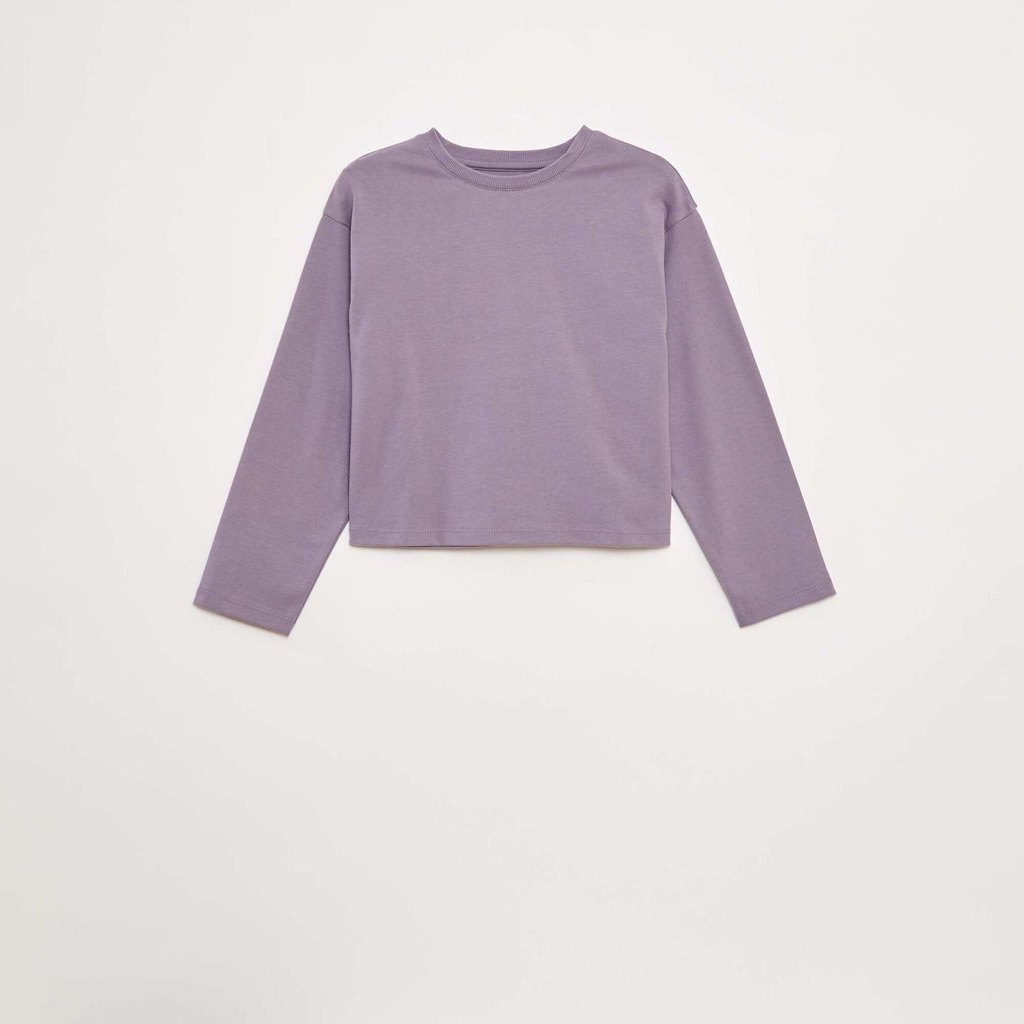 Long-sleeved jersey T-shirt PURPLE