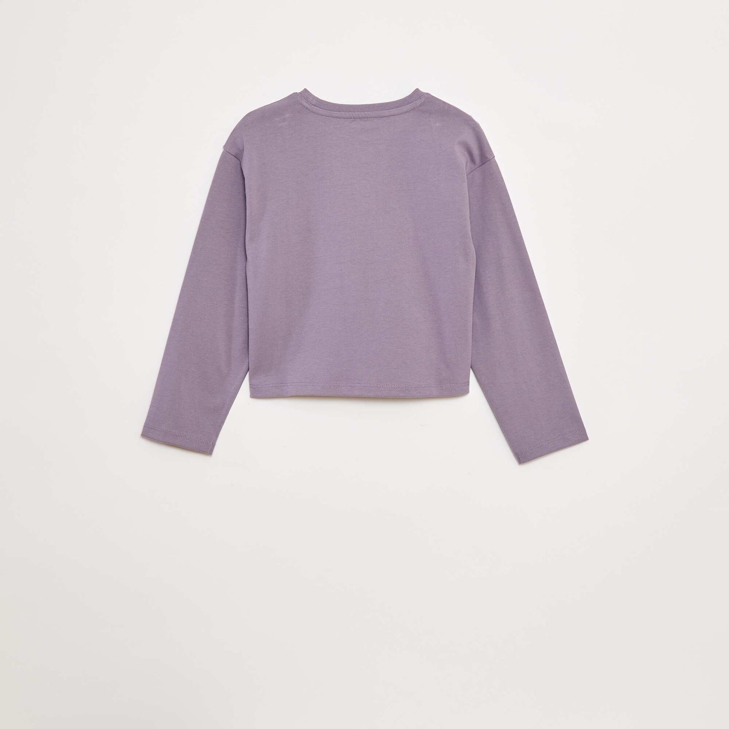 Long-sleeved jersey T-shirt PURPLE
