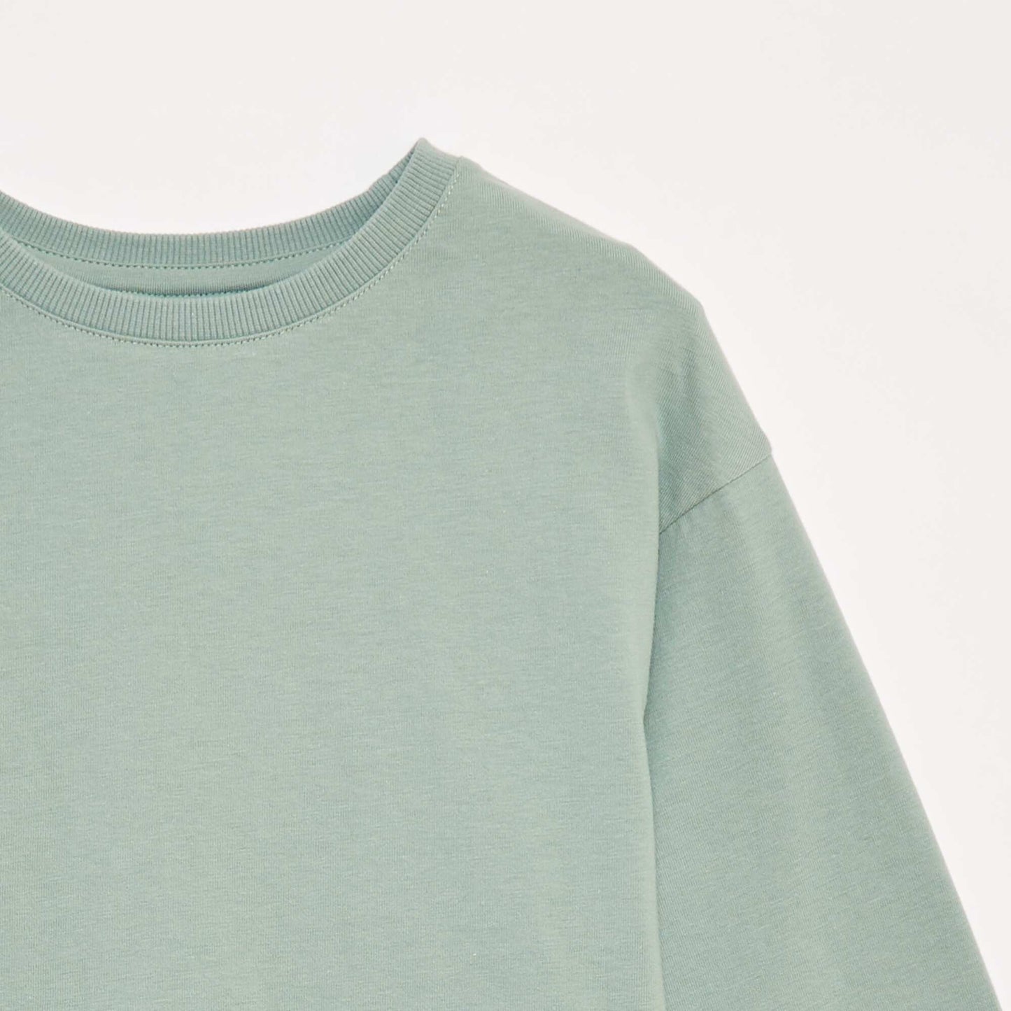 Long-sleeved jersey T-shirt GREEN