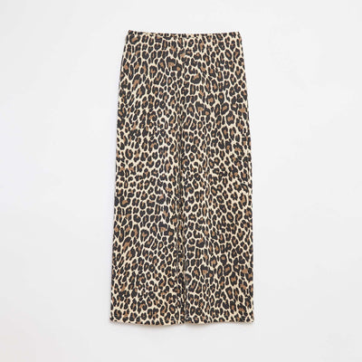 Wide-leg joggers with elasticated waist BEIGE