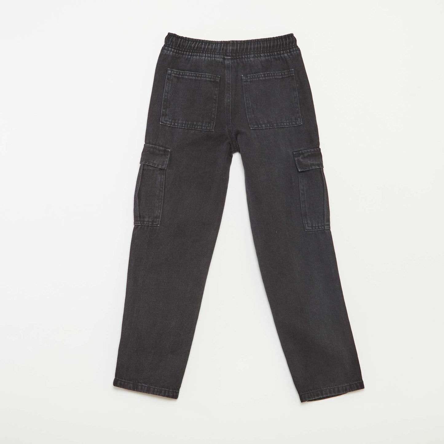 Elasticated multi-pocket trousers GREY