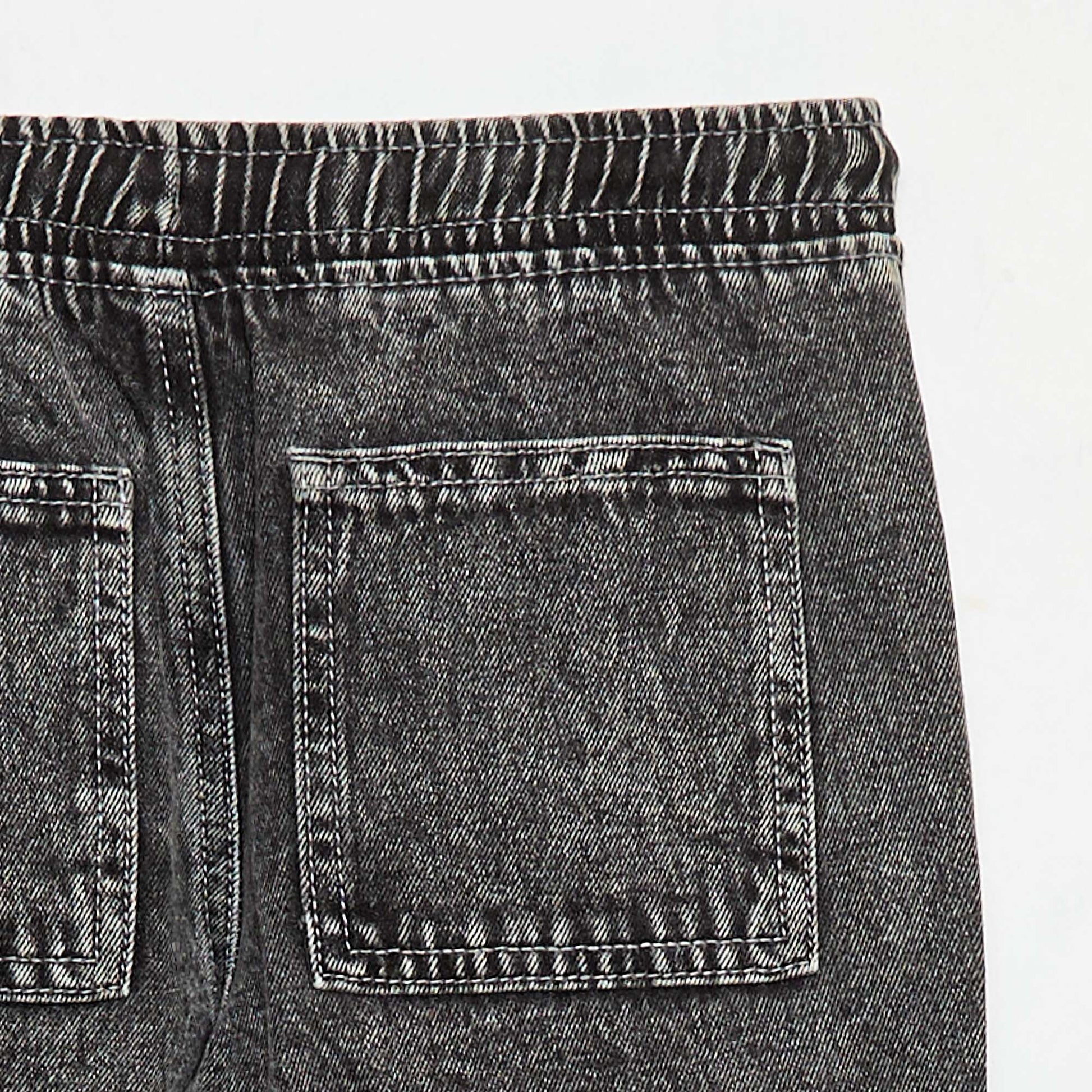 Elasticated multi-pocket trousers GREY