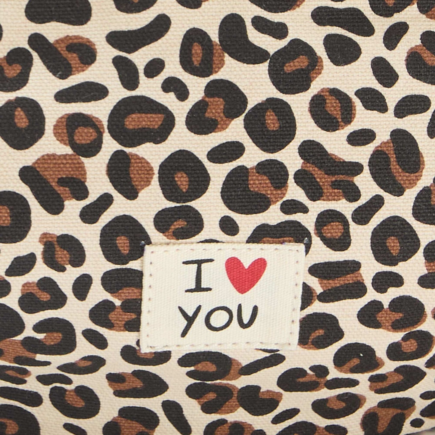Leopard Print Bum Bag - Valentine's Day WHITE