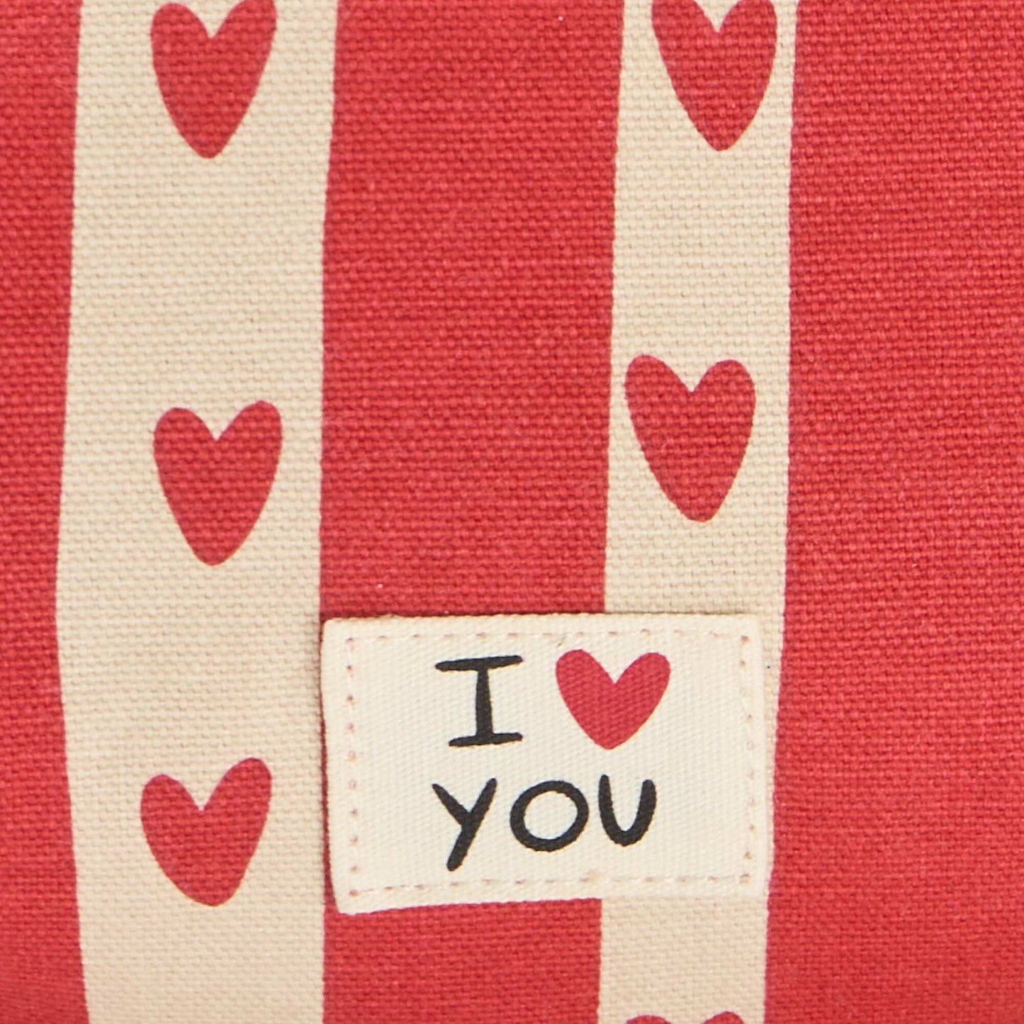 Heart Print Belt Bag - Valentine's Day WHITE