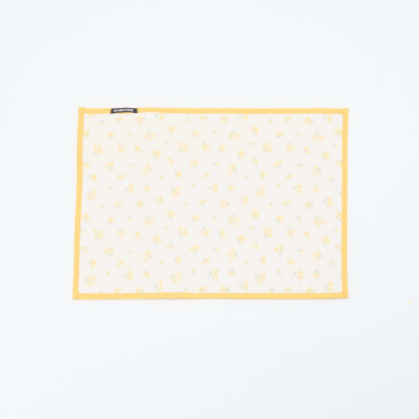 Set of 2 Checkered Placemats YELLOW