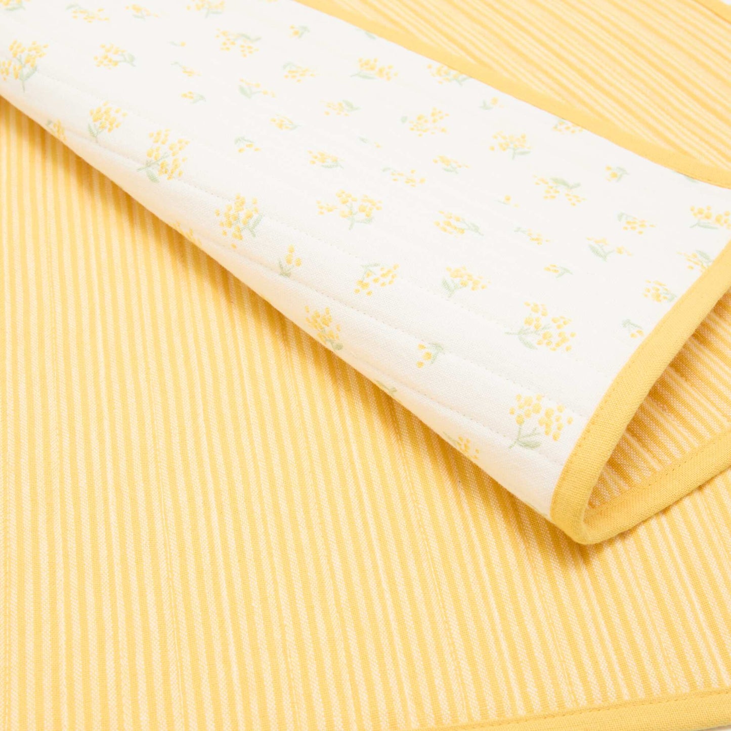 Set of 2 Checkered Placemats YELLOW