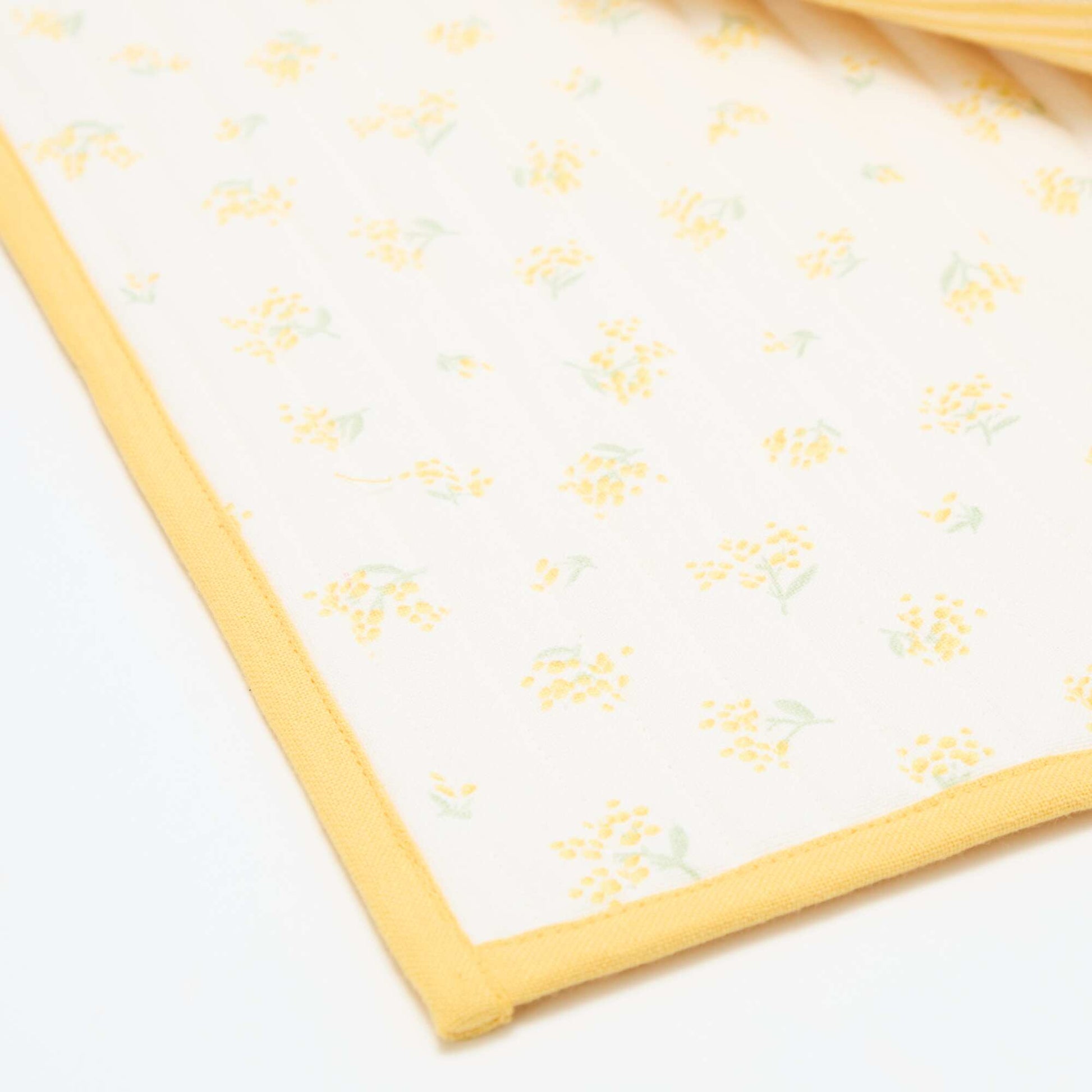 Set of 2 Checkered Placemats YELLOW