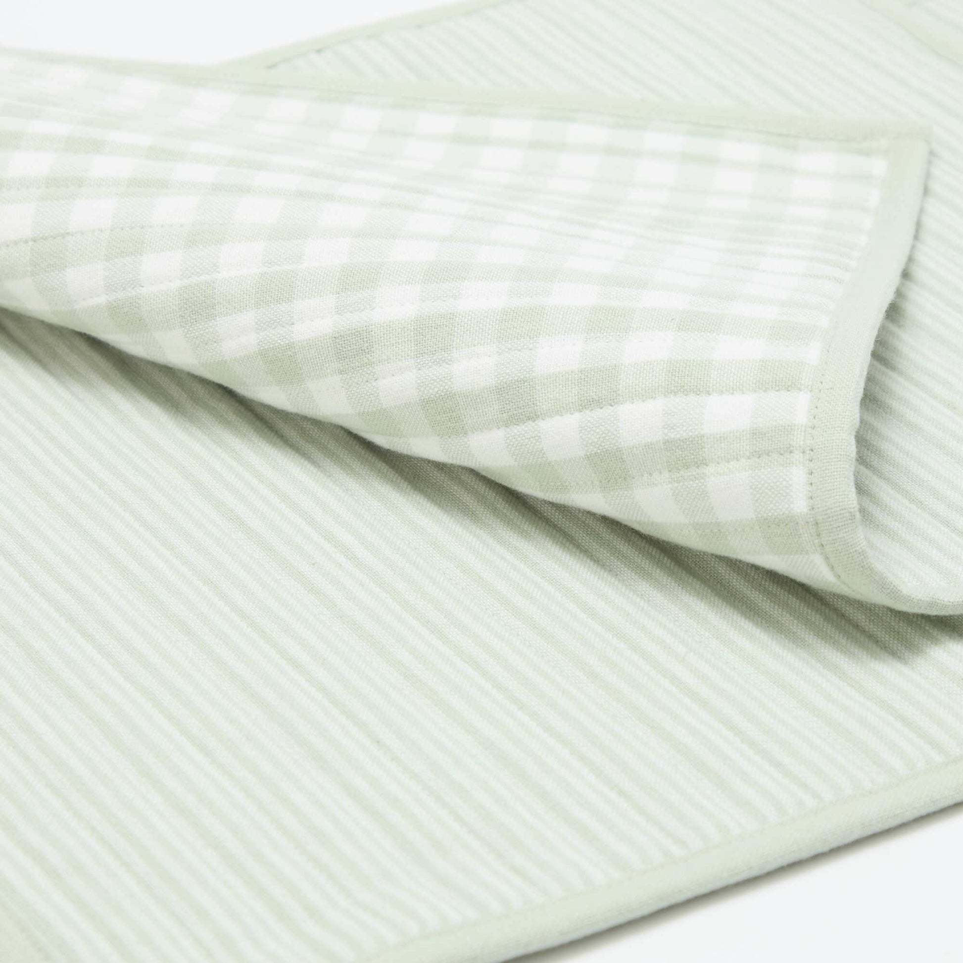 Set of 2 Checkered Placemats GREEN