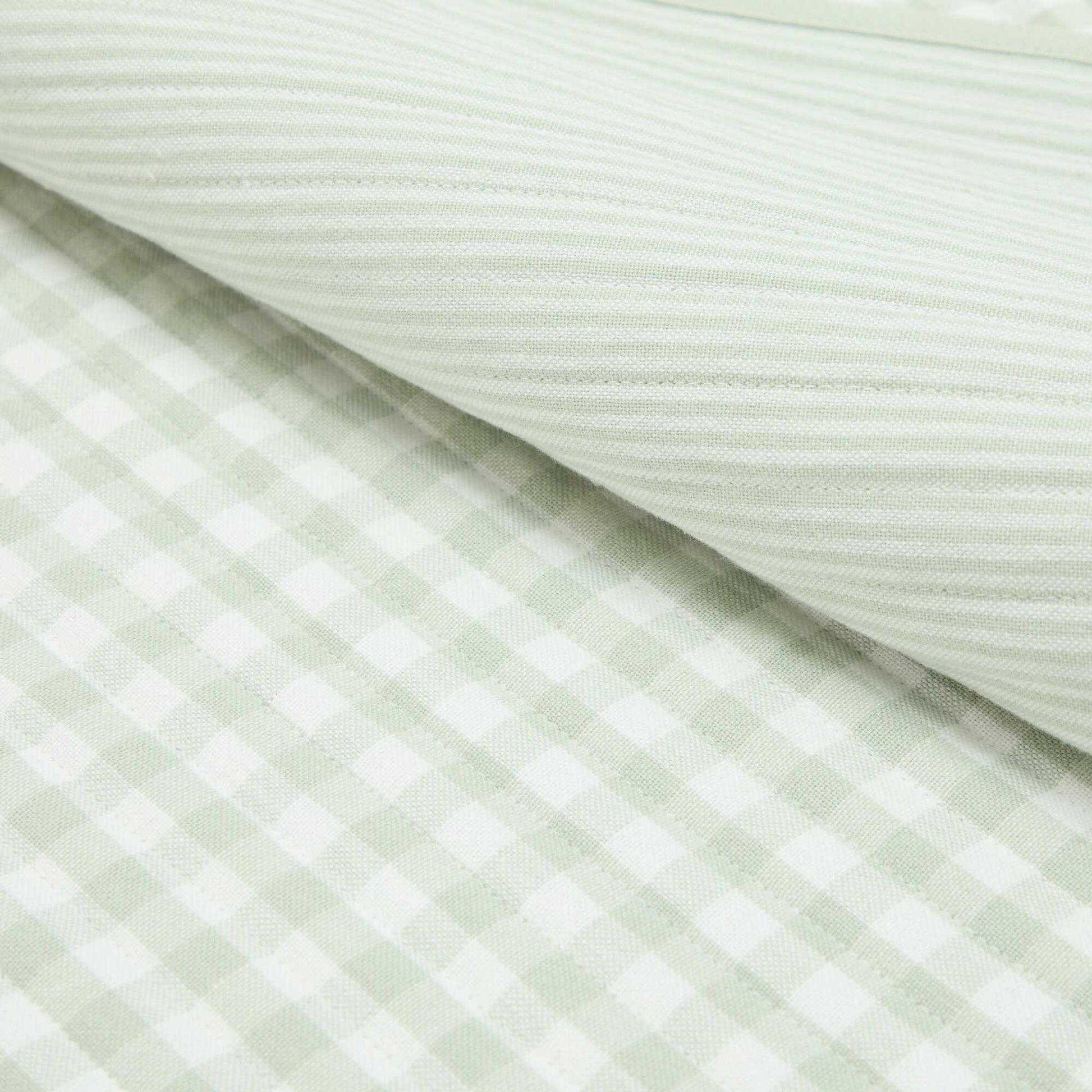 Set of 2 Checkered Placemats GREEN