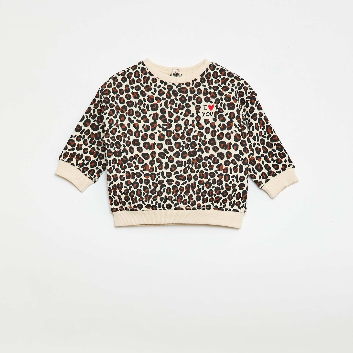 Round Neck Sweatshirt - Valentine's Day WHITE