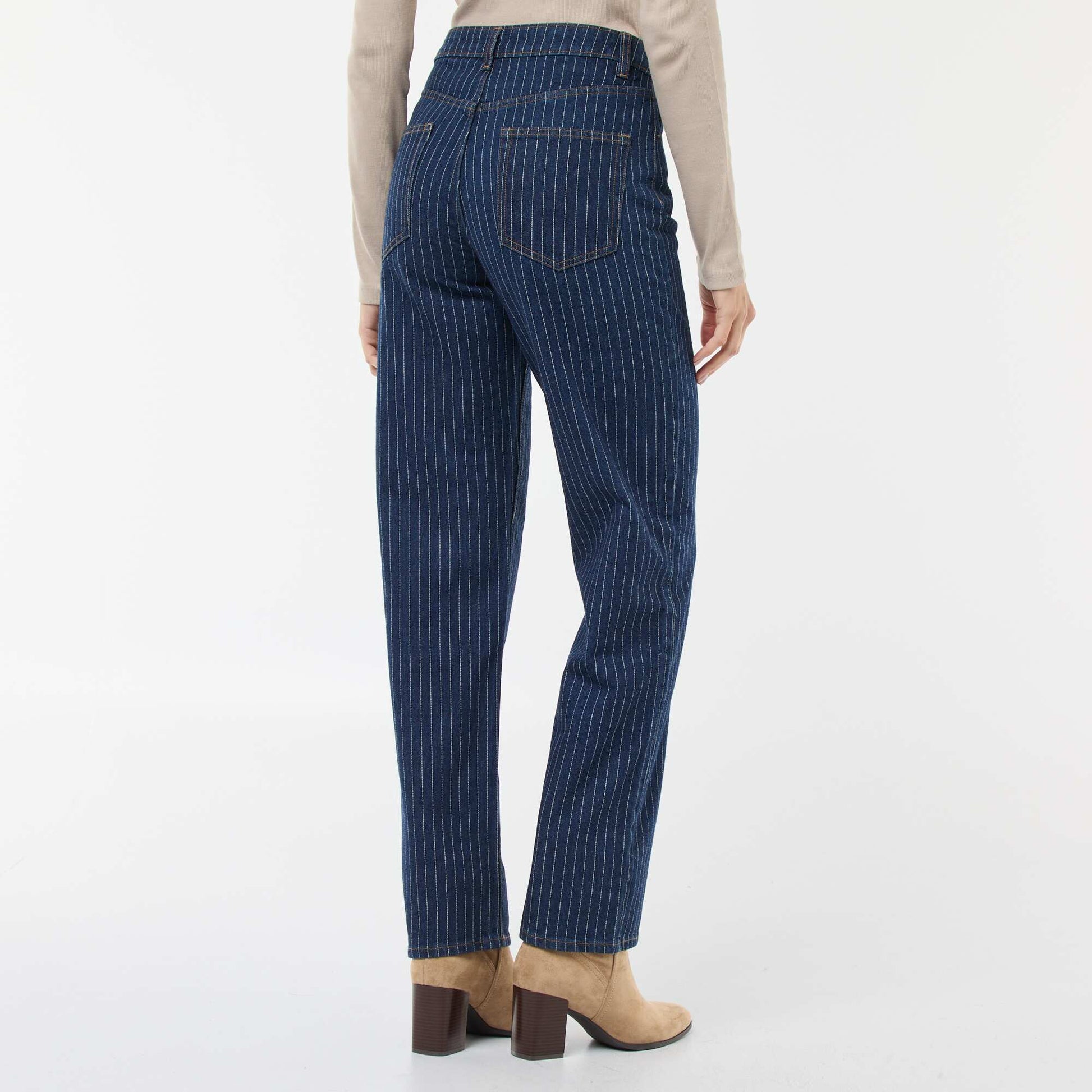 Regular Fit Cotton Line Jeans BLUE