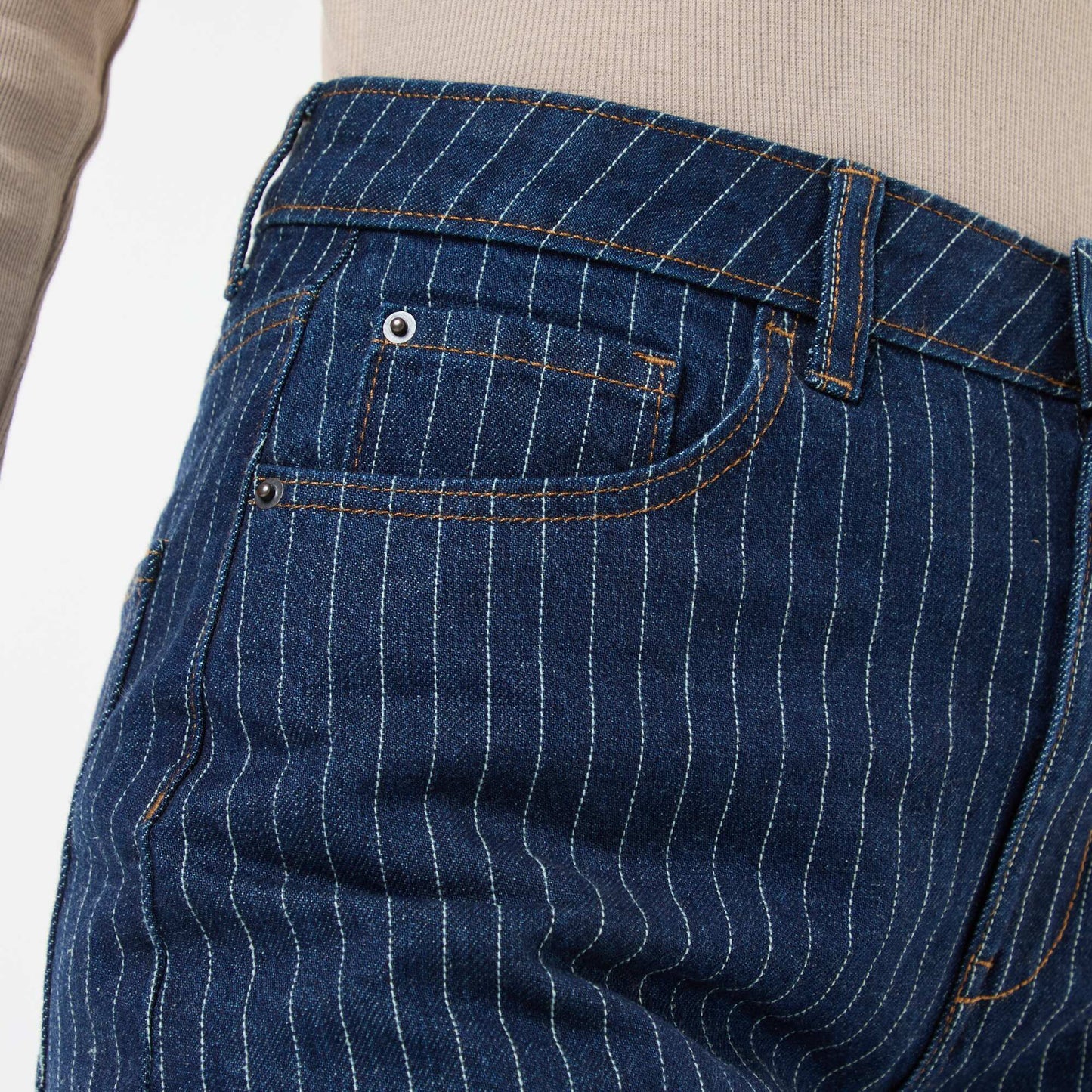 Regular Fit Cotton Line Jeans BLUE