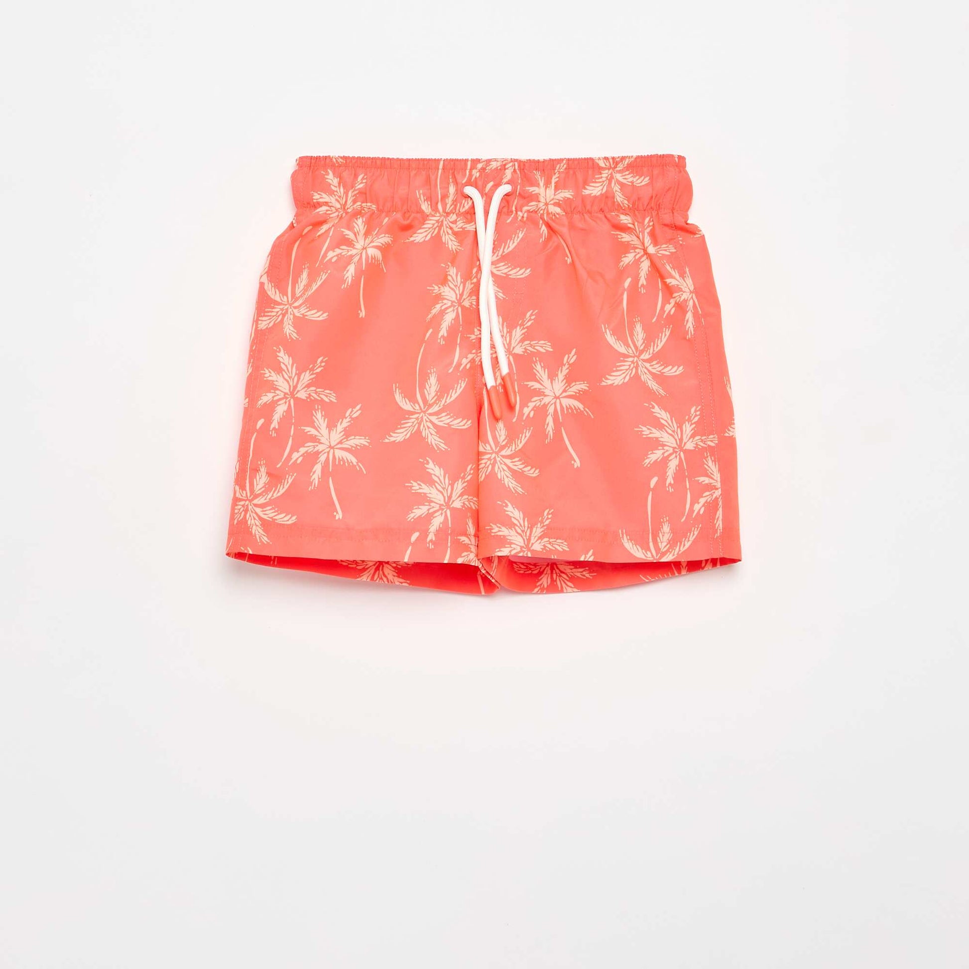 All-over \'sea\' print swim shorts ORANGE