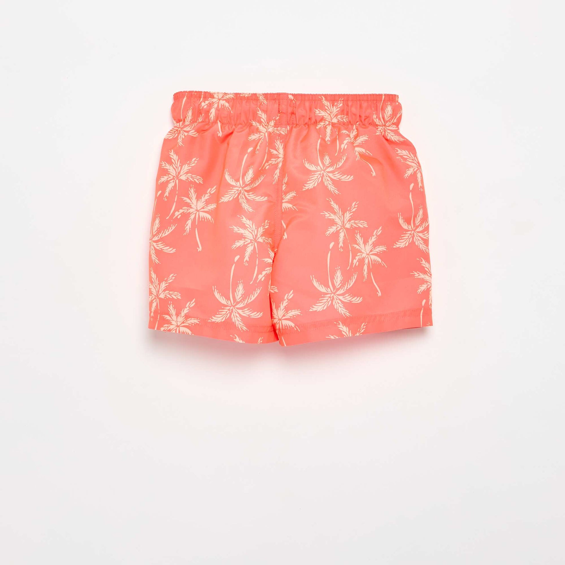 All-over \'sea\' print swim shorts ORANGE