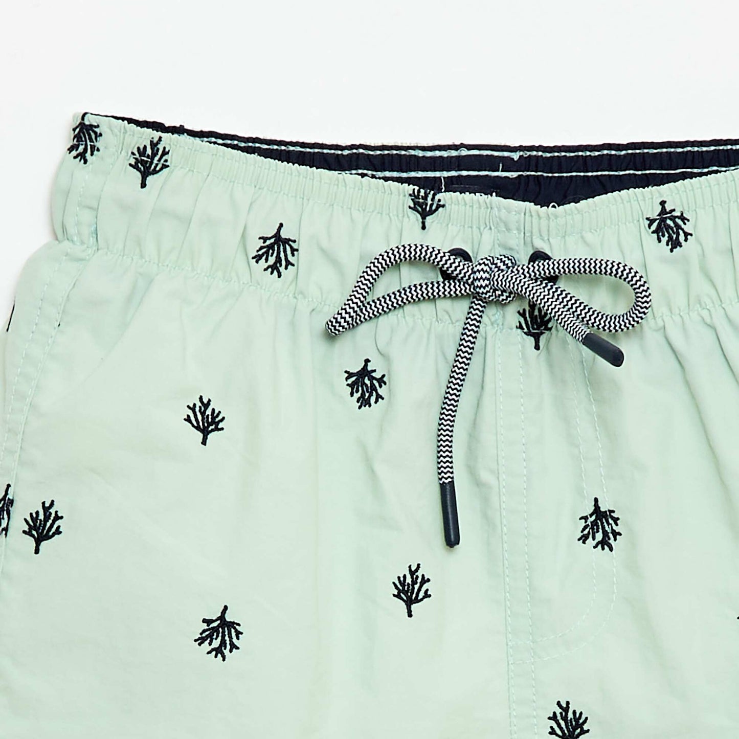 Tropical All-Over Print Swim Bermuda Shorts BLUE