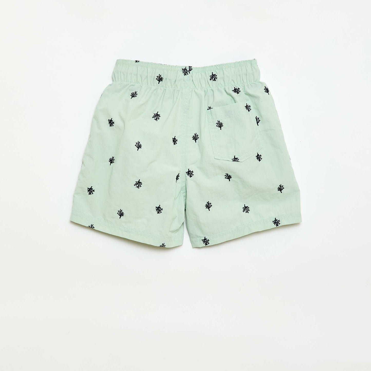 Tropical All-Over Print Swim Bermuda Shorts BLUE