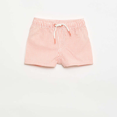 Patterned swim shorts RED
