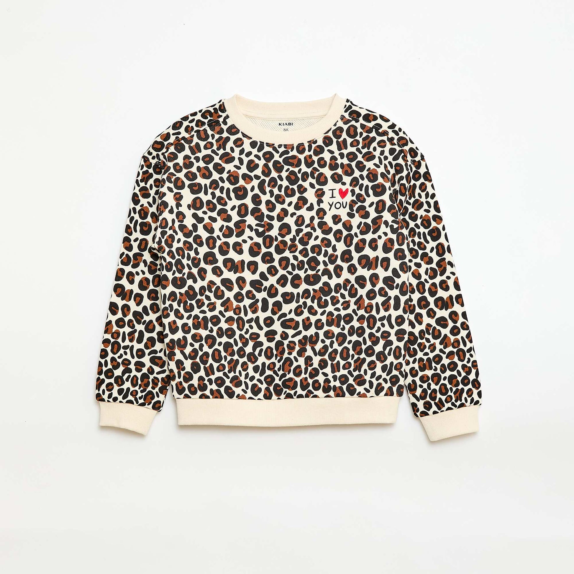 Round Neck Sweatshirt - Valentine's Day WHITE