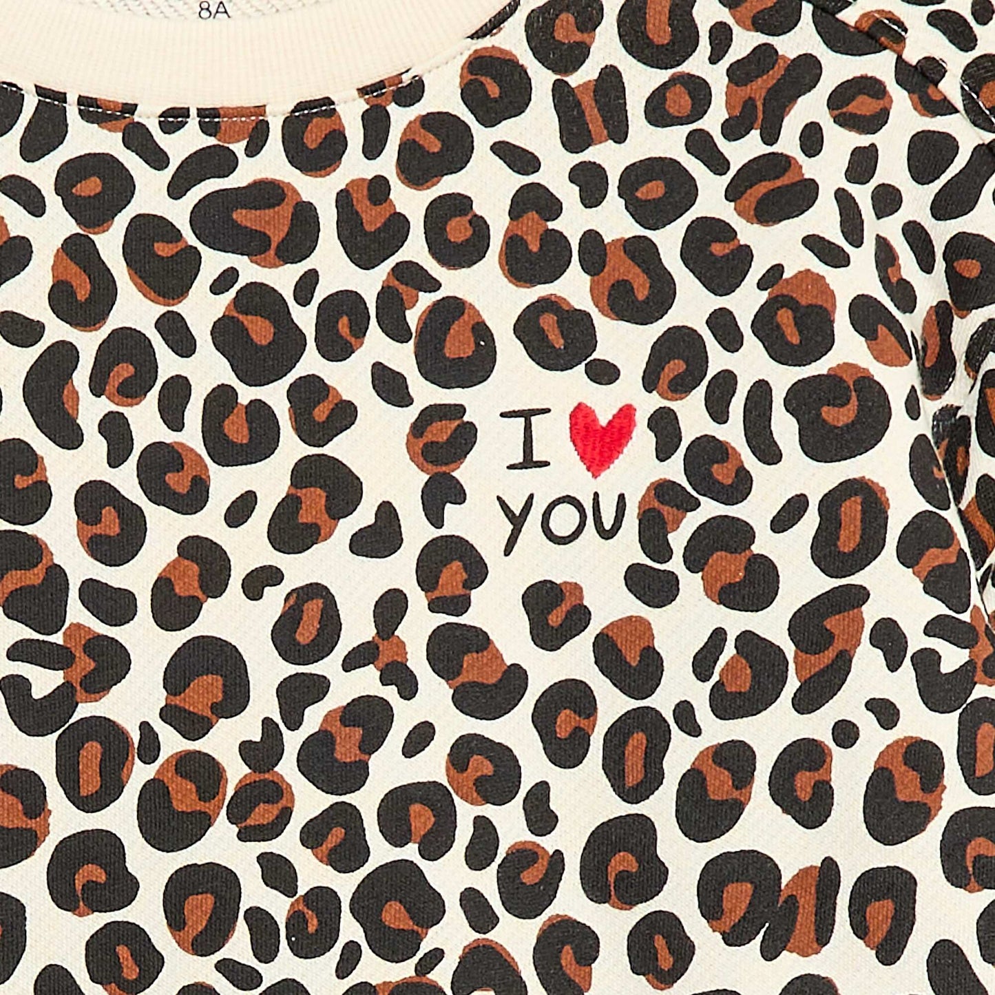 Round Neck Sweatshirt - Valentine's Day WHITE
