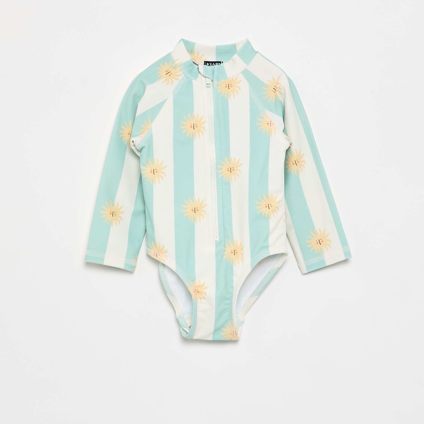 Long-sleeved swimsuit bodysuit BLUE