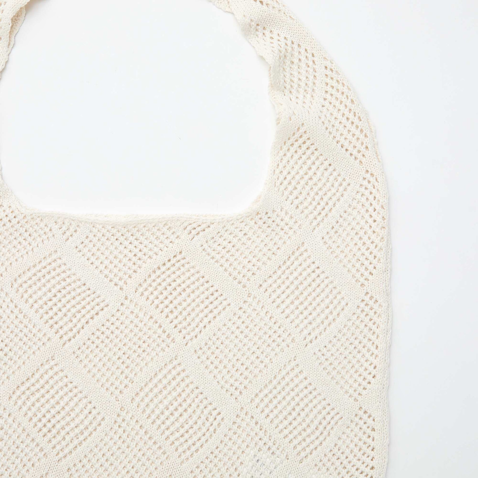 Mesh shoulder bag BEIGE