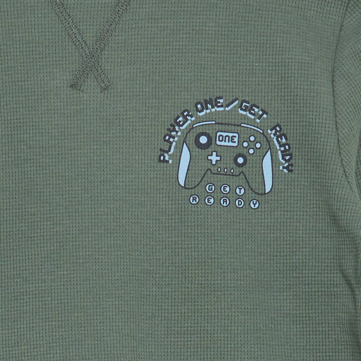 2-piece pyjamas - Long-sleeved T-shirt + trousers GREEN
