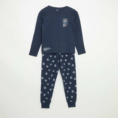 2-piece pyjamas - Long-sleeved T-shirt + trousers BLUE