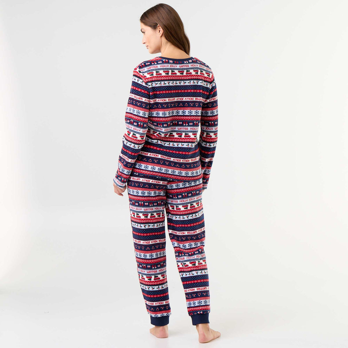 2-piece fleece pajama set BLUE