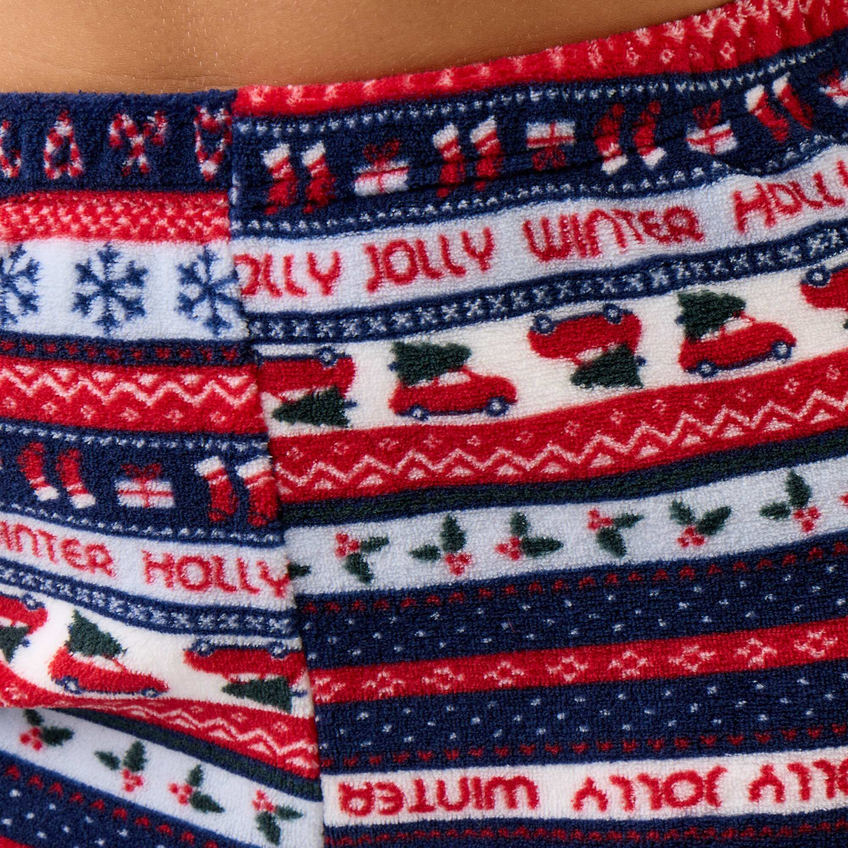 2-piece fleece pajama set BLUE