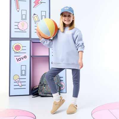 2-Piece Sweatshirt and Leggings Set BLUE