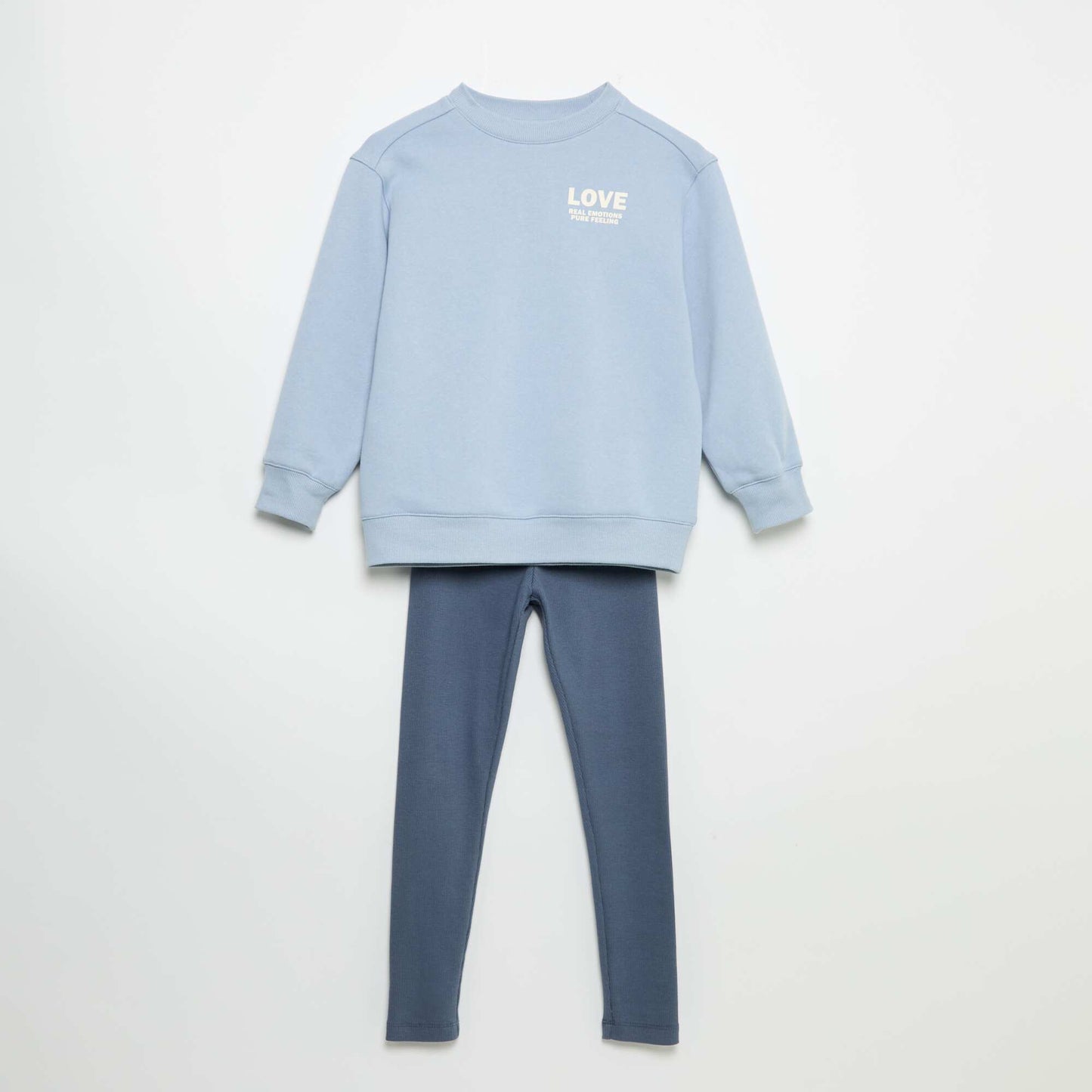 2-Piece Sweatshirt and Leggings Set BLUE