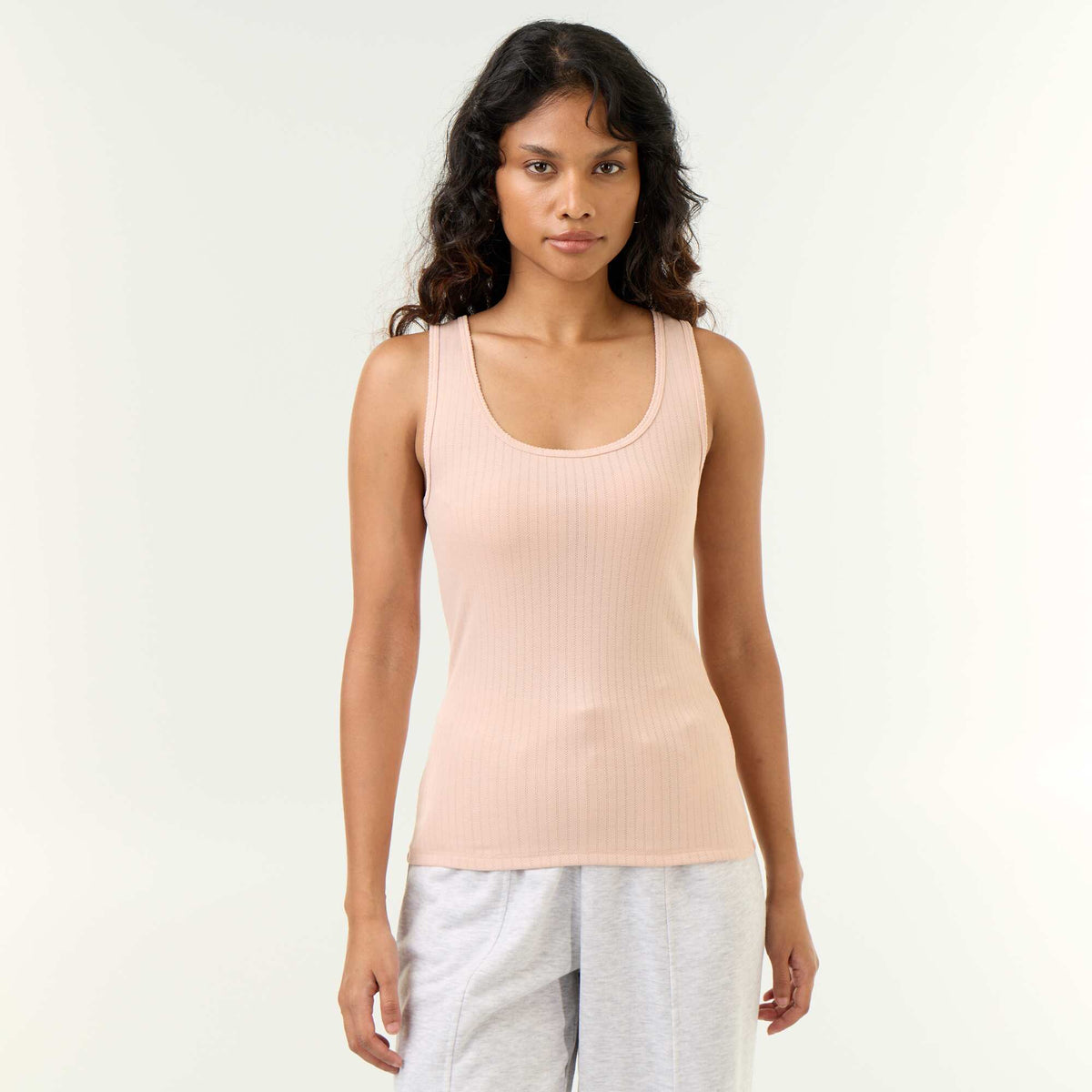 Pointelle Tank Top PINK