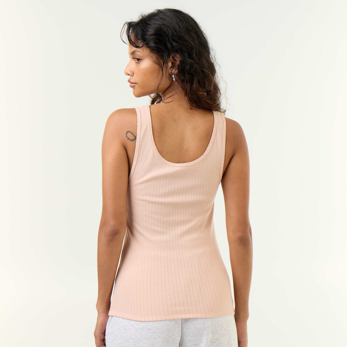 Pointelle Tank Top PINK