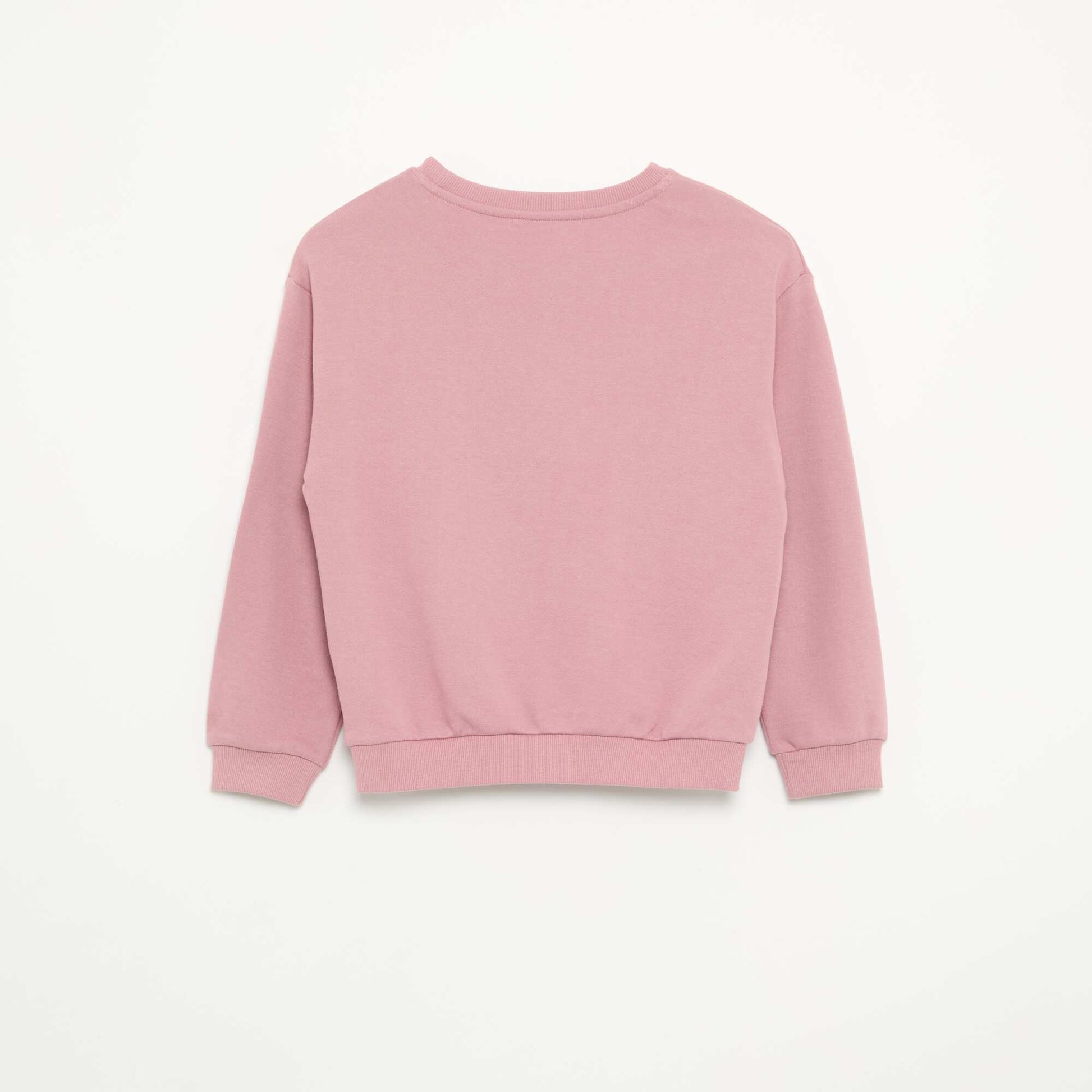 Plain Unbrushed Fleece Sweatshirt - Kiabi PINK